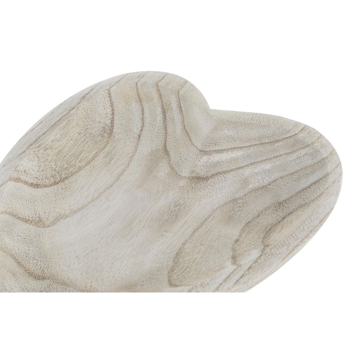 Vassoio per aperitivi DKD Home Decor Marrone Chiaro Naturale Cuore Tropicale 35 x 24 x 4 cm - Immagine 2