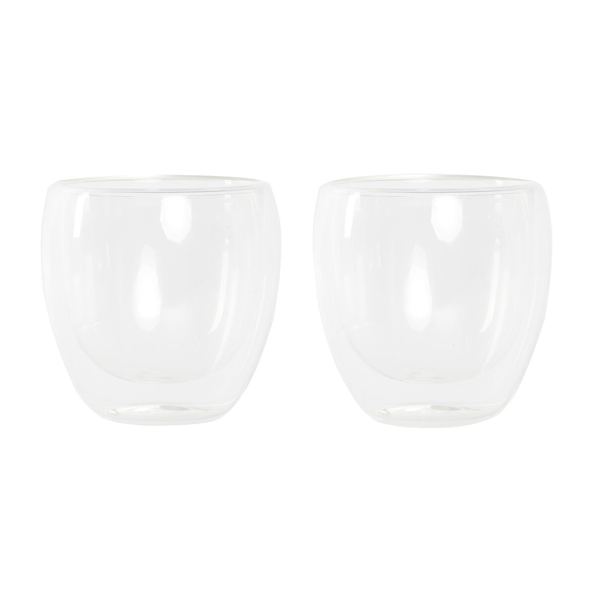 Set di Bicchieri DKD Home Decor Trasparente Cristallo Vetro Borosilicato 250 ml - Immagine 3