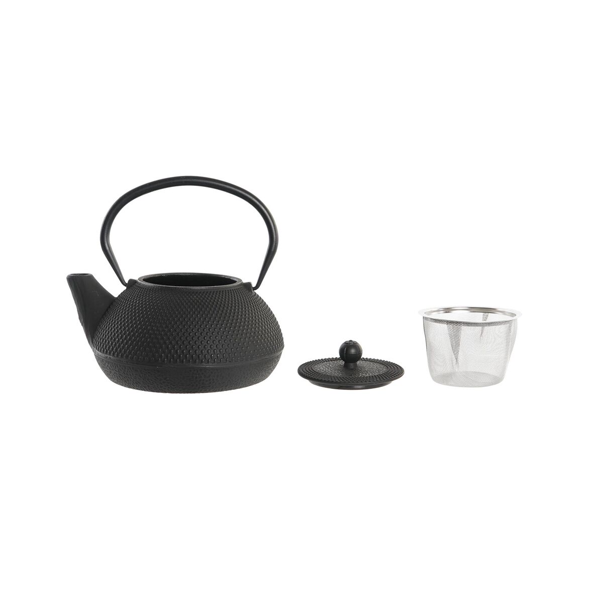 Teiera DKD Home Decor Nero Acciaio inossidabile Bianco (2 Unità) - Immagine 3