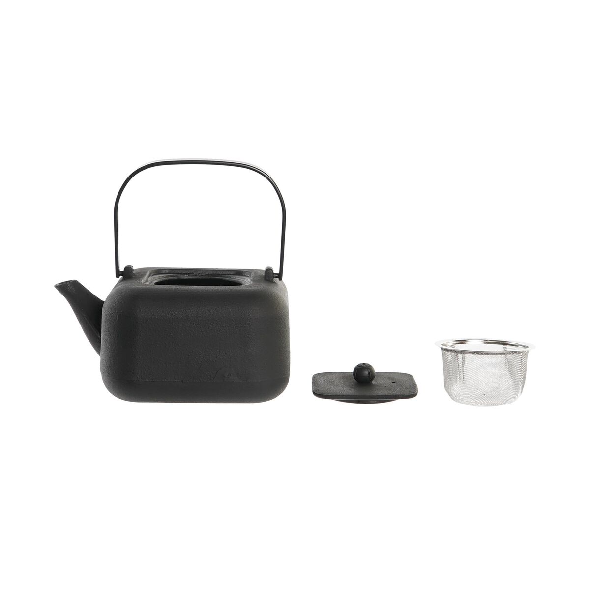 Teiera DKD Home Decor Nero Acciaio inossidabile Bianco 1,2 L (2 Unità) - Immagine 2