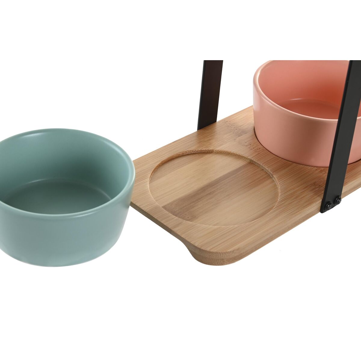 Set da Aperitivo DKD Home Decor 20 x 10,5 x 14 cm Porcellana Multicolore 3 Pezzi - Immagine 3