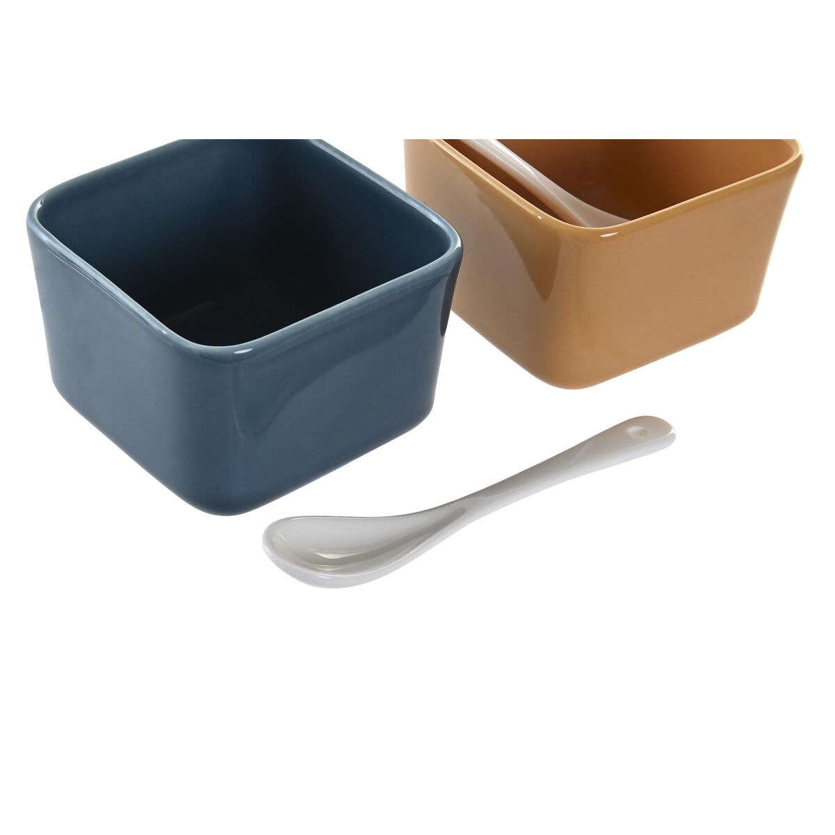 Set da Aperitivo DKD Home Decor 31 x 21 x 6 cm Porcellana Multicolore 6 Pezzi - Immagine 3
