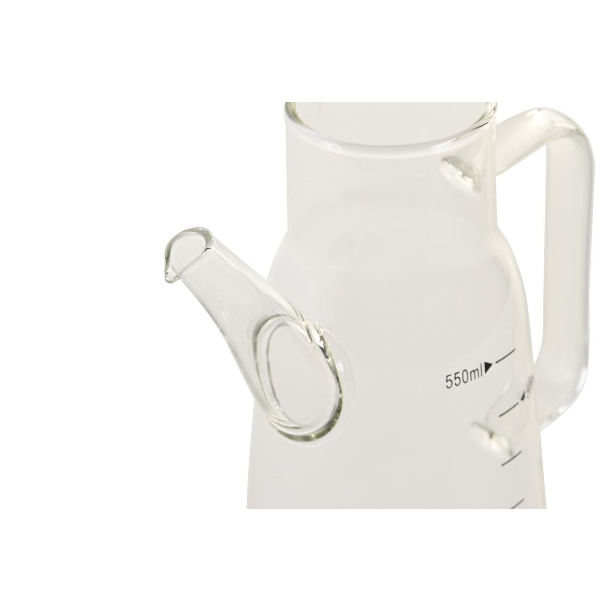 Oliera DKD Home Decor 15 x 9 x 19,6 cm Argentato Acciaio inossidabile 550 ml Vetro Borosilicato - Immagine 2
