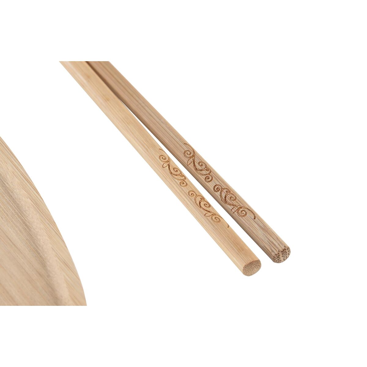 Set per Sushi DKD Home Decor 8 x 5 x 2 cm Ceramica Naturale Bianco Orientale - Immagine 4