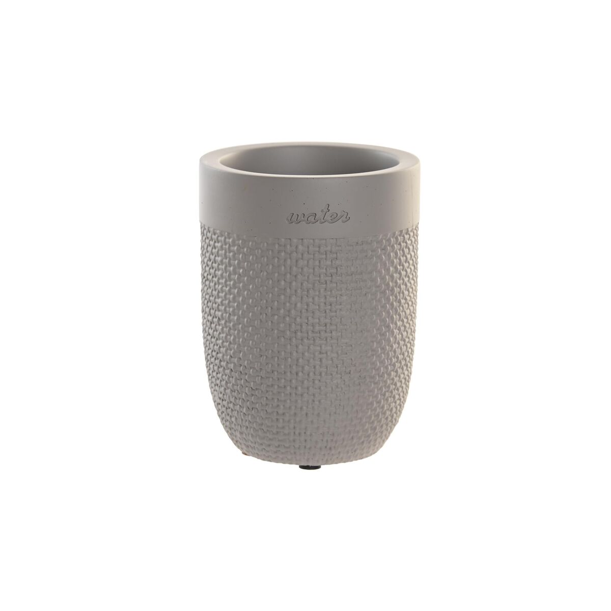 Bicchiere DKD Home Decor Grigio Cemento 8 x 8 x 10,5 cm