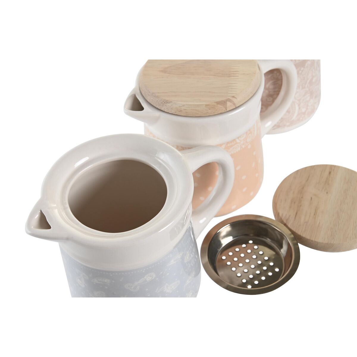 Raccogli Grasso per Carne e Pesce DKD Home Decor 16 x 11 x 13 cm (3 Unità) - Immagine 3