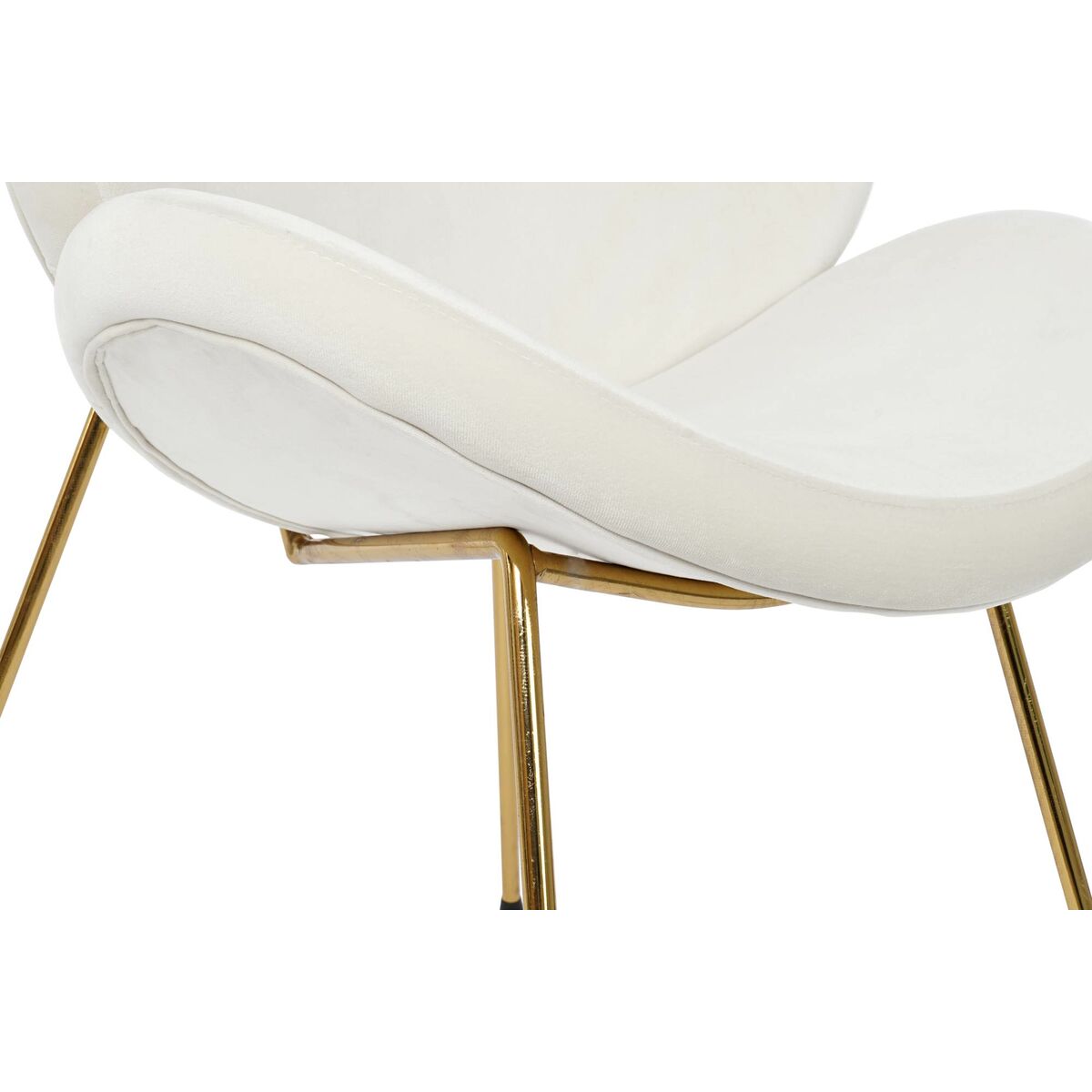Sedia DKD Home Decor Bianco Dorato 63 x 57 x 73 cm - Immagine 4