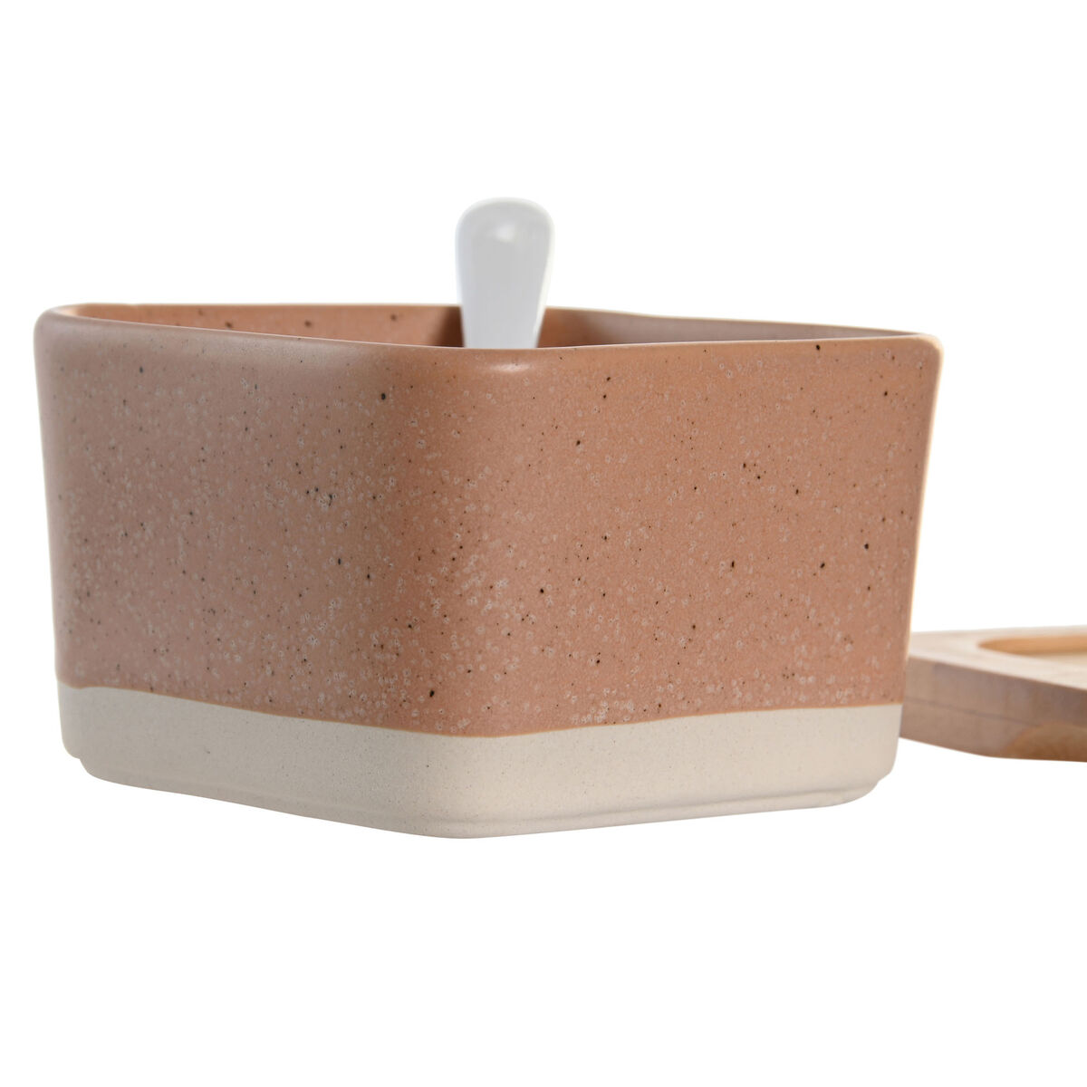 Set da Aperitivo DKD Home Decor 26 x 9 x 4 cm Porcellana Multicolore Bambù 8 Pezzi Scandinavo - Immagine 2