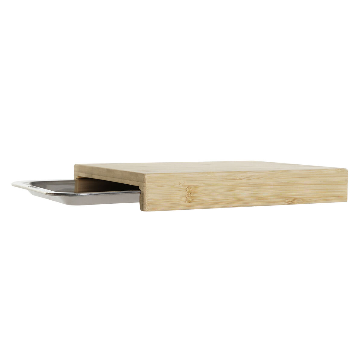 Tagliere DKD Home Decor Naturale Bambù Acciaio inossidabile 28 x 21,5 x 4,2 cm - Immagine 4