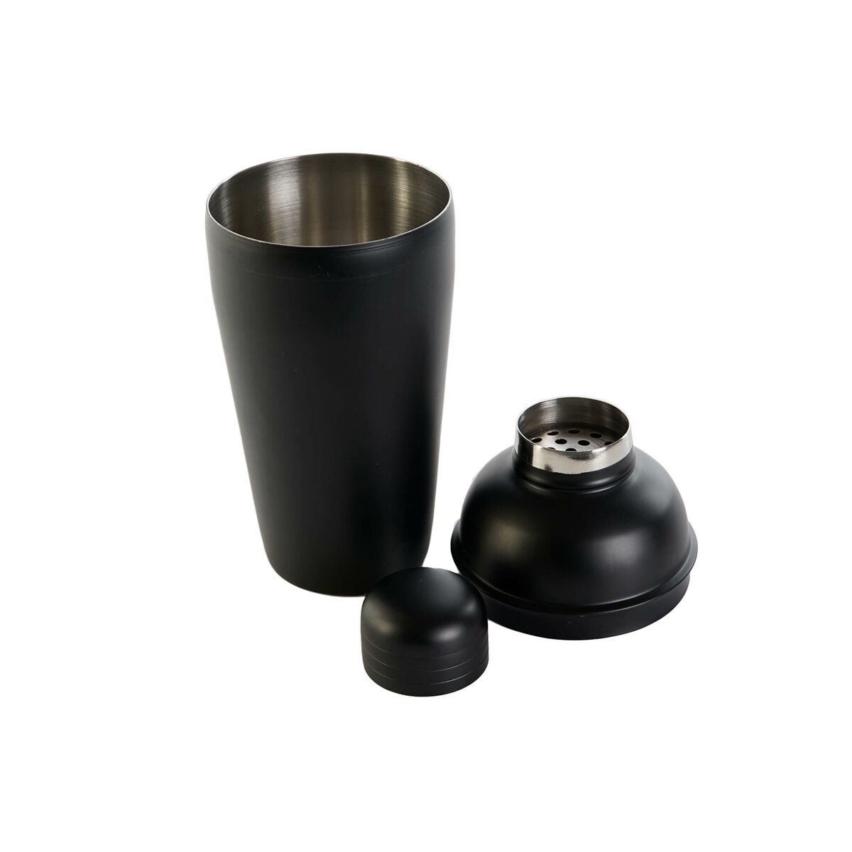 Set da Cocktail DKD Home Decor Nero Acciaio inossidabile 500 ml 8 x 8 x 20 cm - Immagine 3