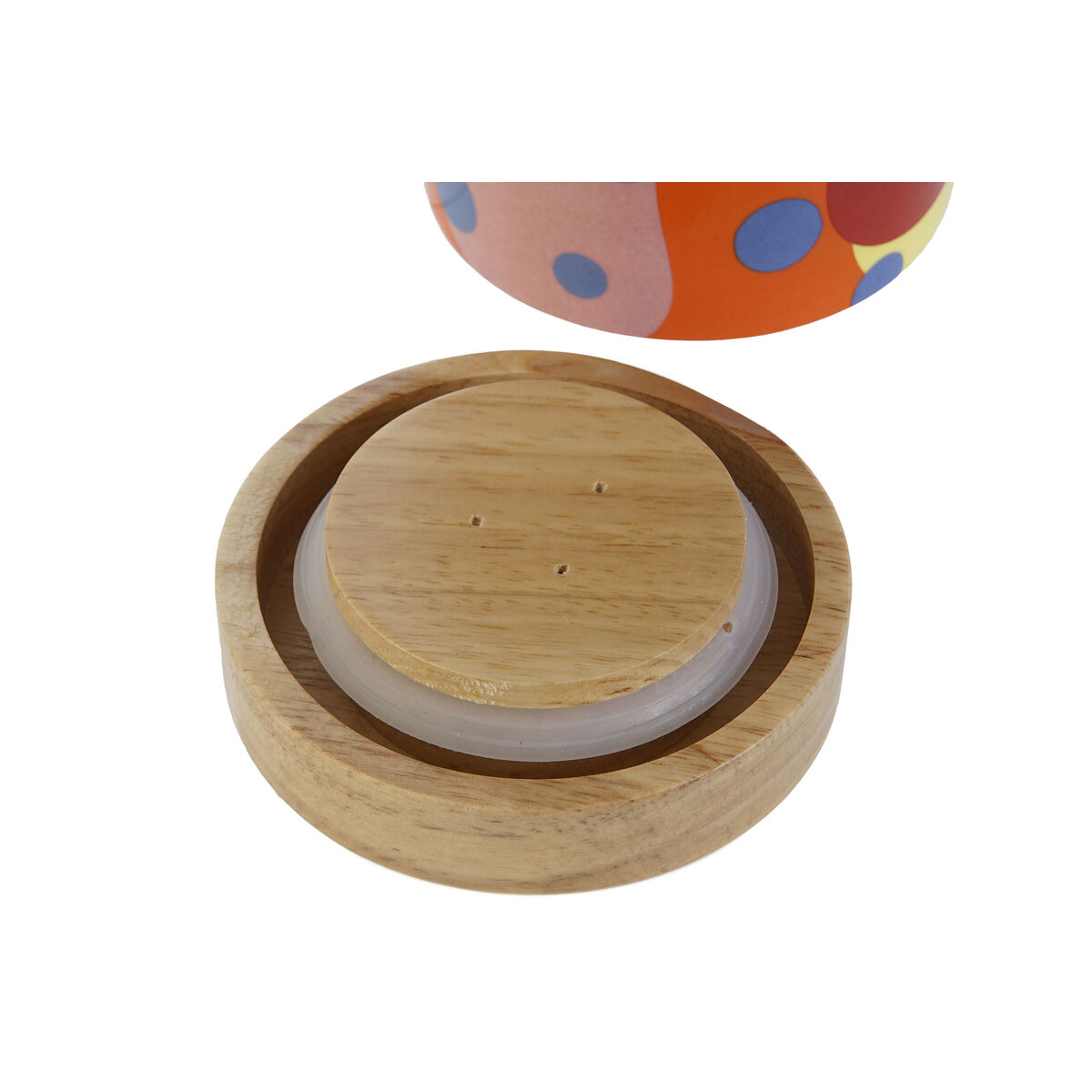 Barattolo DKD Home Decor Multicolore Naturale Bambù Dolomite 1 L 10 x 10 x 16 cm (3 Unità) - Immagine 4