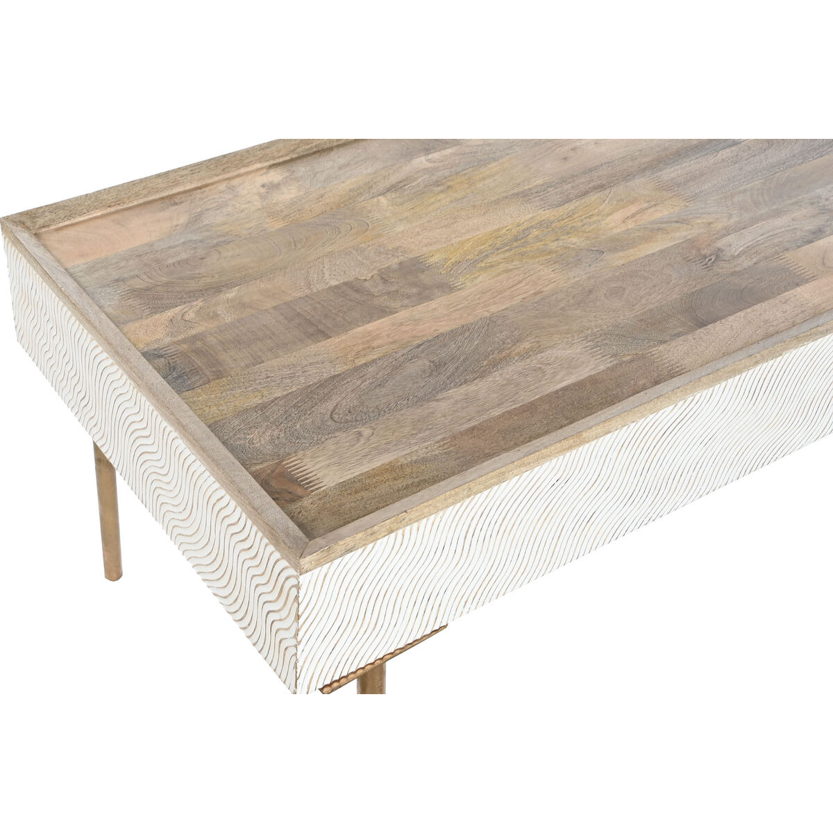 Tavolino da Caffè Home ESPRIT Ferro Legno di mango 120 x 60 x 57 cm - Immagine 5