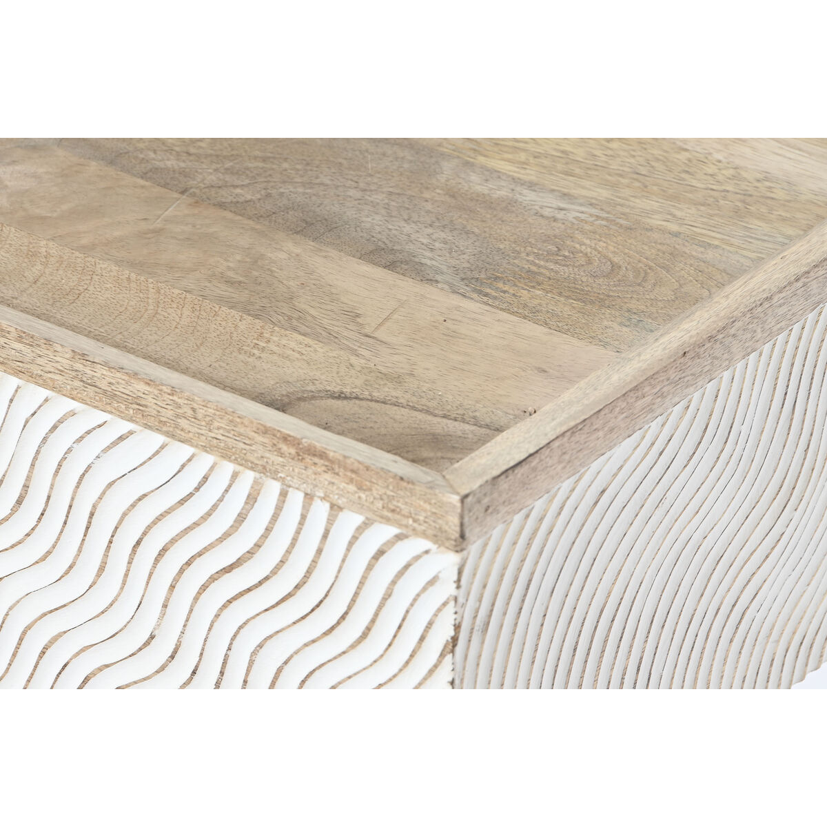 Tavolino da Caffè Home ESPRIT Ferro Legno di mango 120 x 60 x 57 cm - Immagine 4