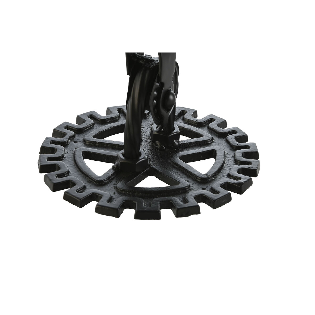 Orologio da Tavolo Home ESPRIT Bianco Nero Argentato - Immagine 3