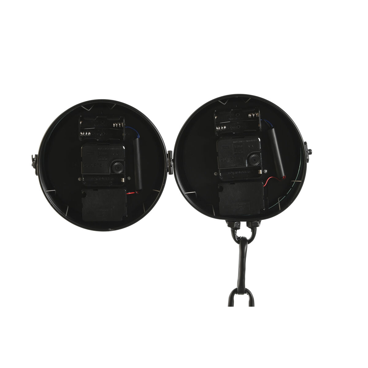 Orologio da Tavolo Home ESPRIT Bianco Nero Argentato - Immagine 5