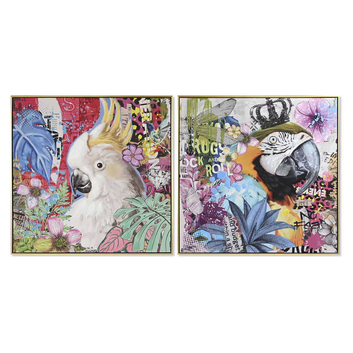 Tela Home ESPRIT Abete polistirene Tela 82 x 4,5 x 82 cm 80 x 3,5 x 80 cm