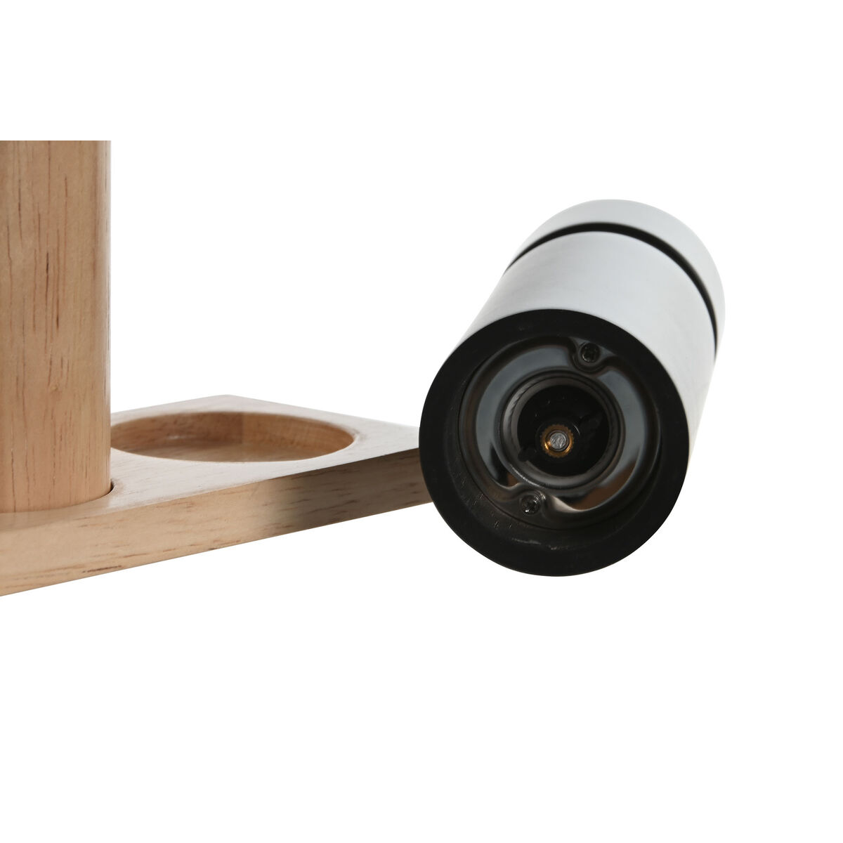 Set Sale e Pepe Home ESPRIT Nero Naturale Acciaio inossidabile Legno d'albero della gomma 14 x 7 x 16,5 cm - Immagine 3