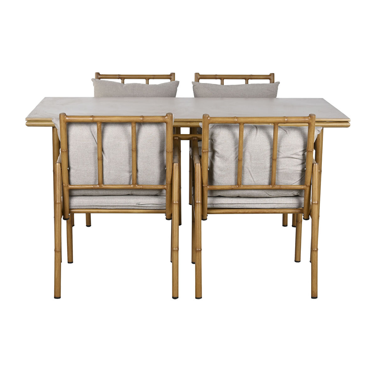 Mobili da giardino Home ESPRIT Beige 160 x 90 x 75 cm 83 cm (5 Pezzi) - Immagine 2