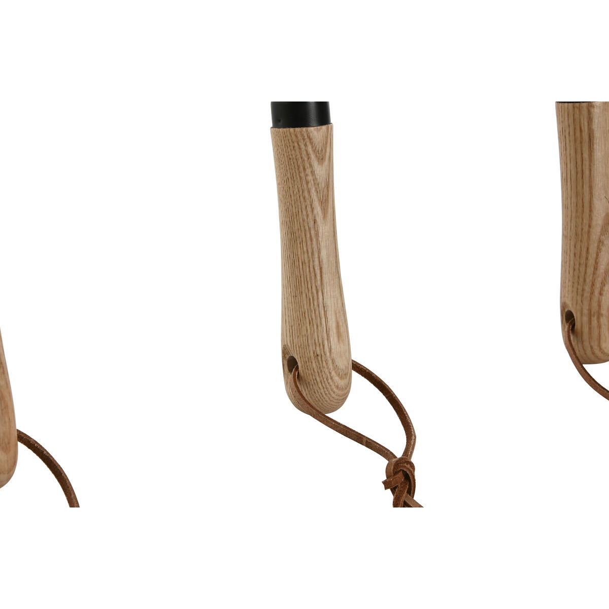 Kit di attrezzi per il giardinaggio Home ESPRIT 3 Pezzi Marrone Nero Acciaio - Immagine 3