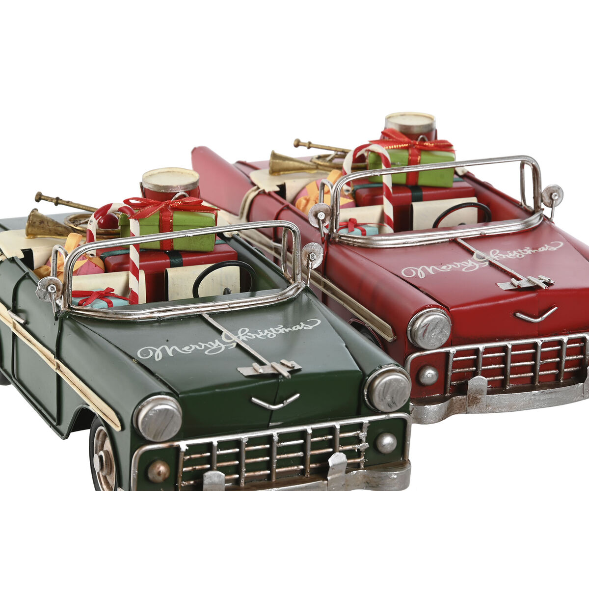Decorazione Natalizia Home ESPRIT Rosso Verde 37 x 15,5 x 12 cm (2 Unità) - Immagine 2