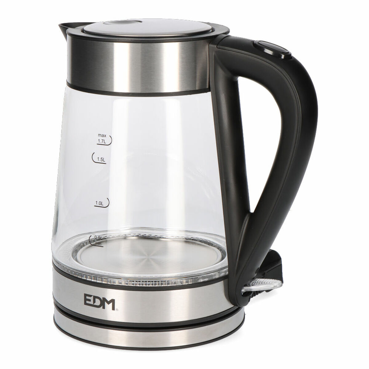 Bollitore d'Acqua Elettrico con Luce LED EDM 07657 Cristallo 1850-2200 W 1,7 L - Immagine 2