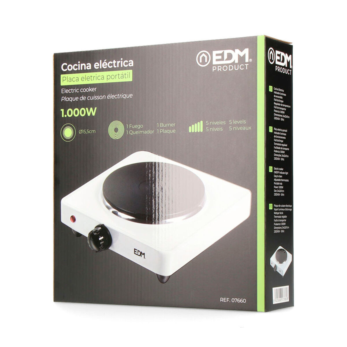 Fornello EDM 07660 1000 W - Immagine 5
