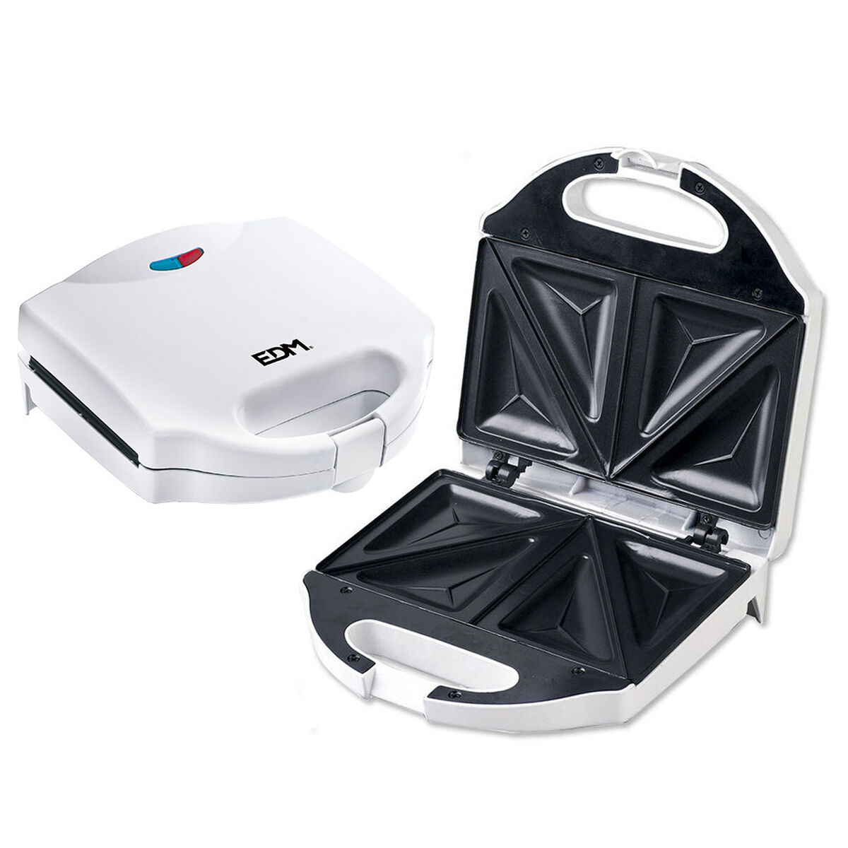 Piastra Grill Elettrica EDM 07666 Bianco 750 W - Immagine 3