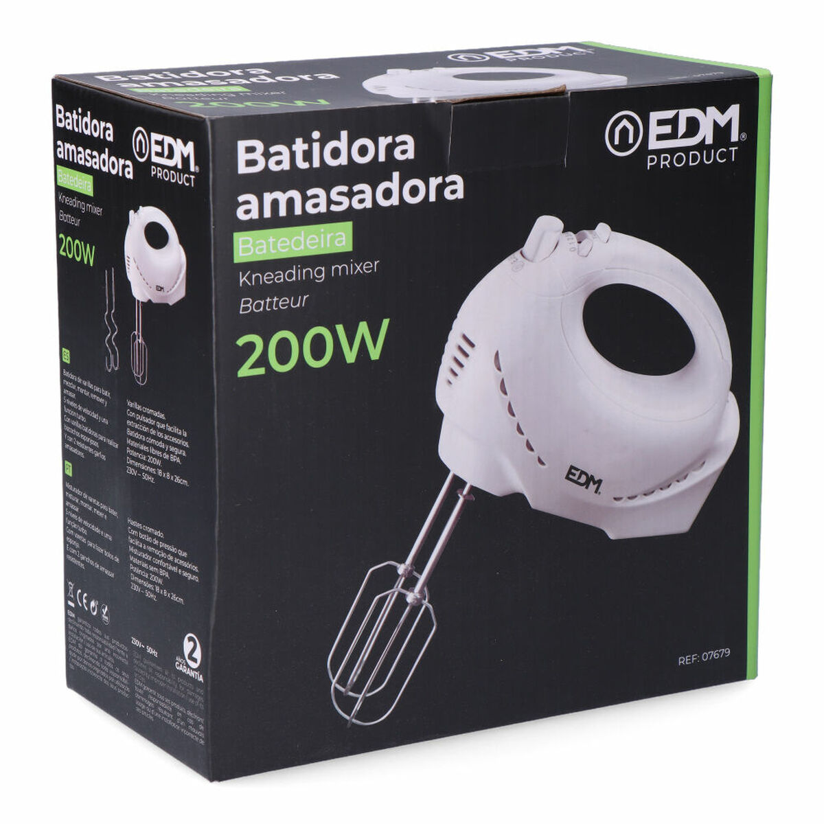 Sbattitore-Impastatrice EDM 07679 Bianco 200 W 1,8 L - Immagine 5