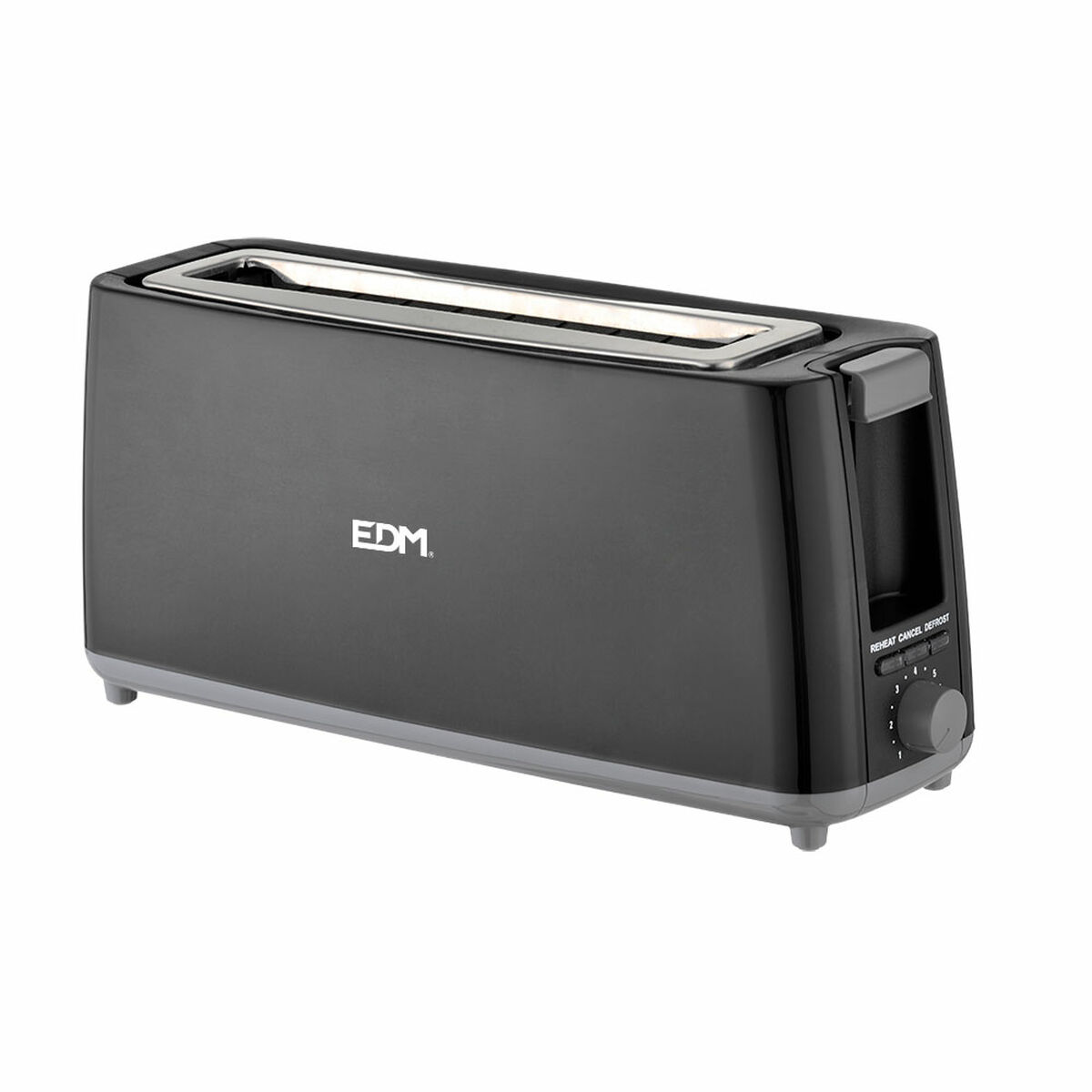 Tostapane EDM 07798 Black Design 900 W Lunga - Immagine 2