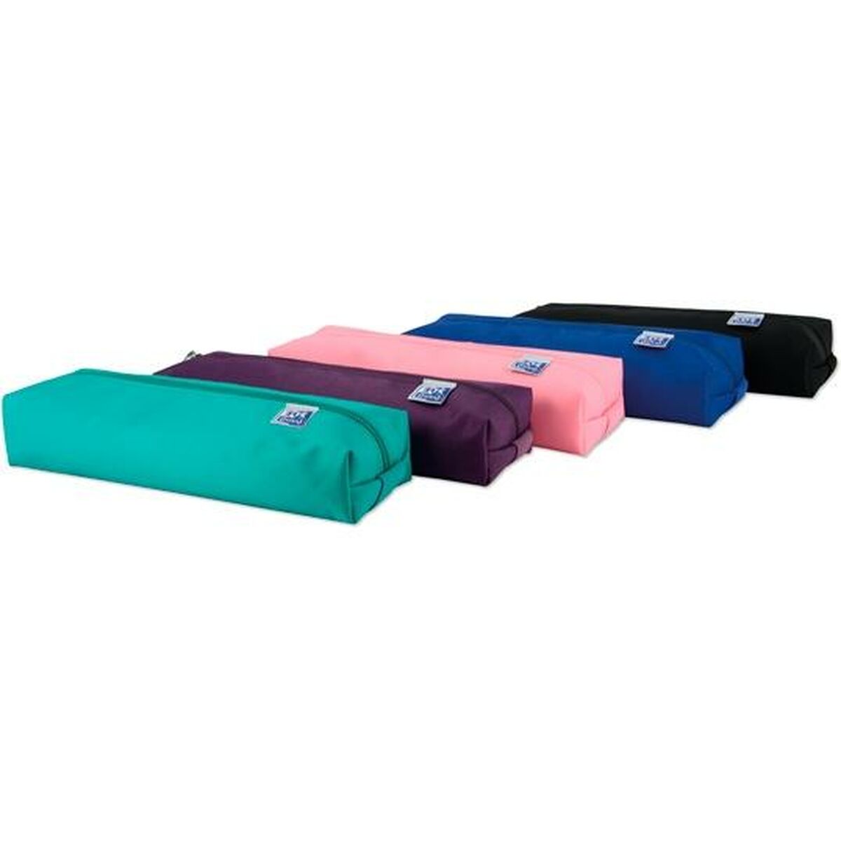 Astuccio Scuola Oxford 400150280 Multicolore 22 x 7 x 3,5 cm (5 Unità)