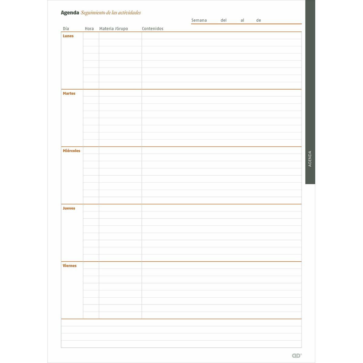 Agenda Additio Global Insegnante 24 x 32 cm - Immagine 5
