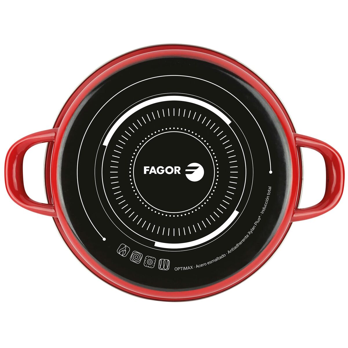 Casseruola Fagor Optimax Rosso Ø 24 x 13 cm - Immagine 3