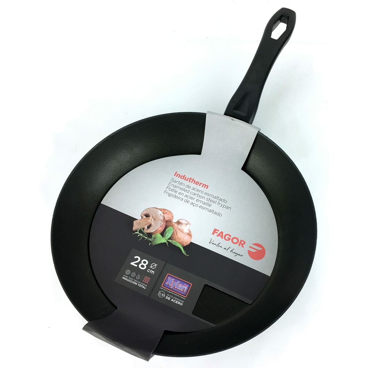 Padella FAGOR Indutherm Nero Acciaio Smaltato (Ø 20 cm) - Immagine 2