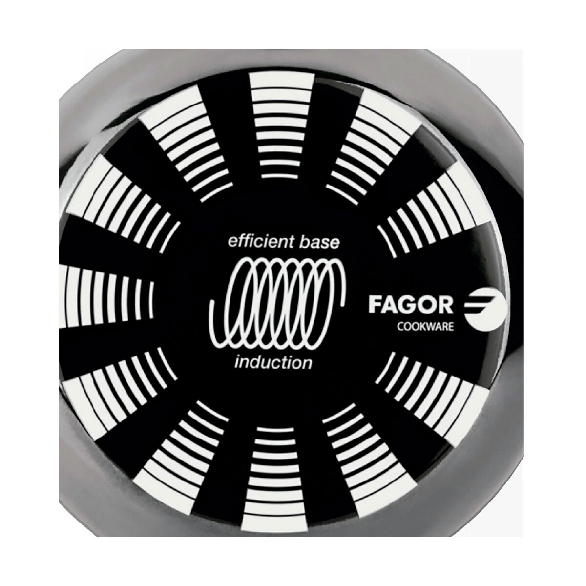 Padella FAGOR Indutherm Nero Acciaio Smaltato (Ø 28 cm) - Immagine 2