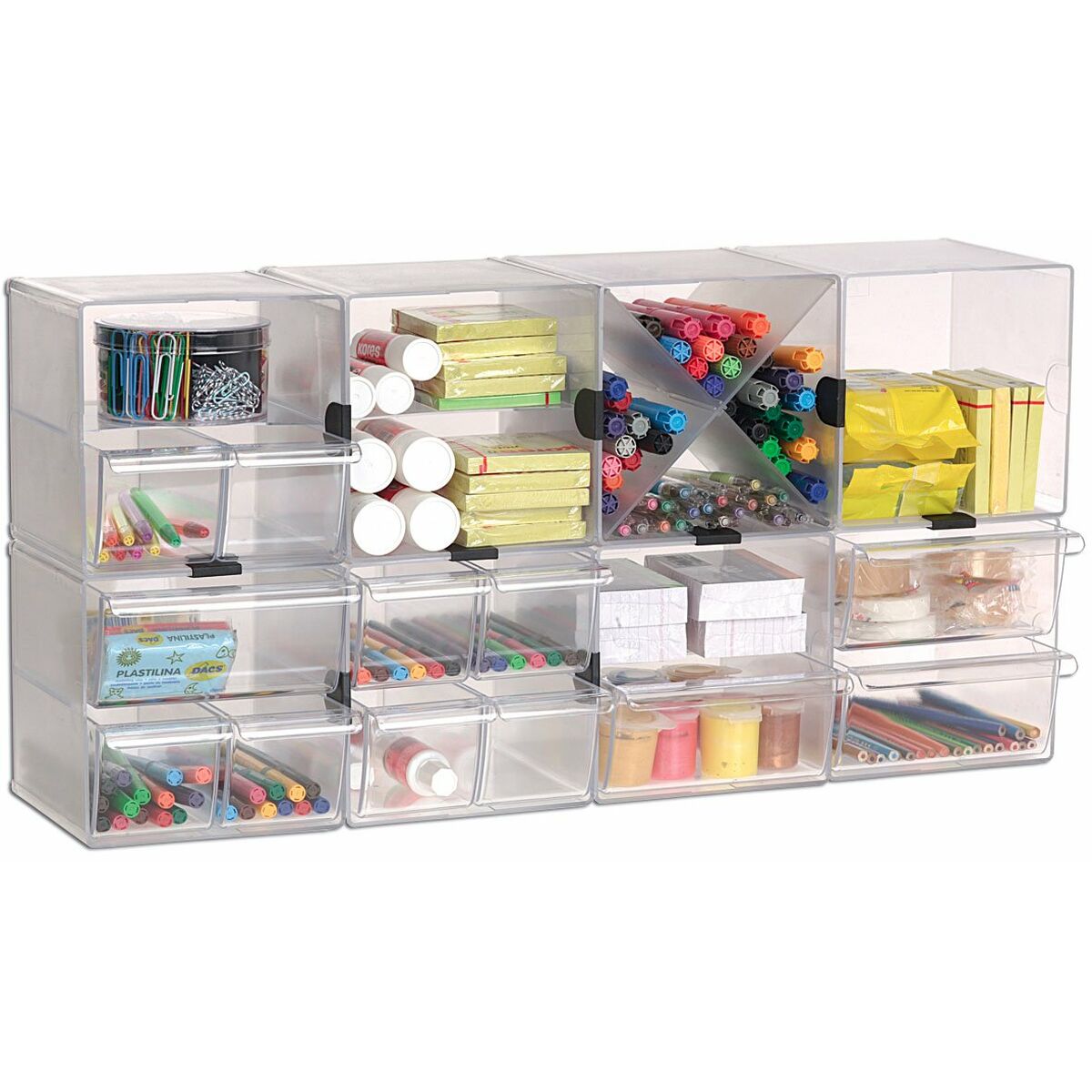 Contenitore per Sistemare Multiuso Archivo 2000 Trasparente 19 x 15 x 15 cm - Immagine 3