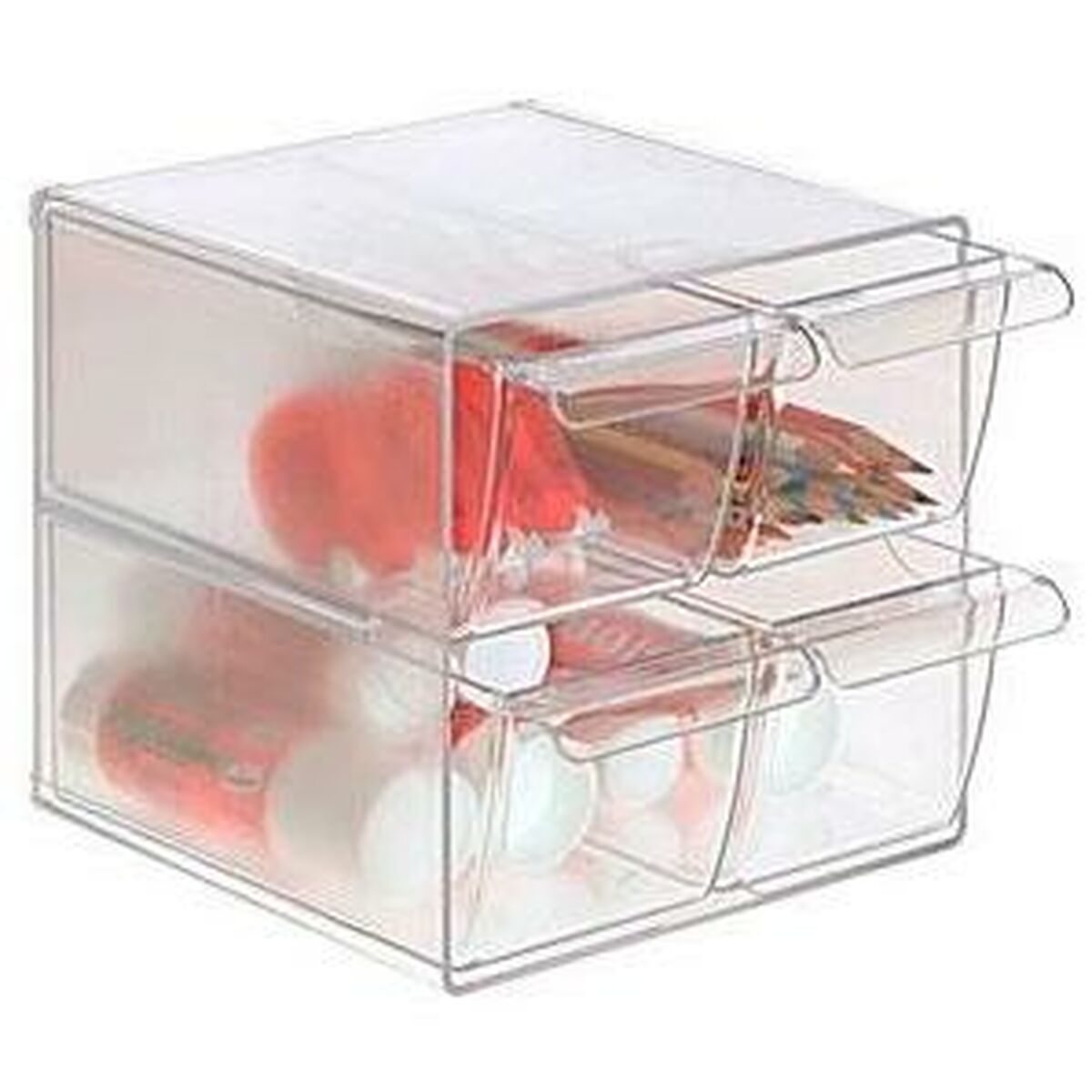 Contenitore per Sistemare Multiuso Archivo 2000 Trasparente 19 x 15 x 15 cm - Immagine 2