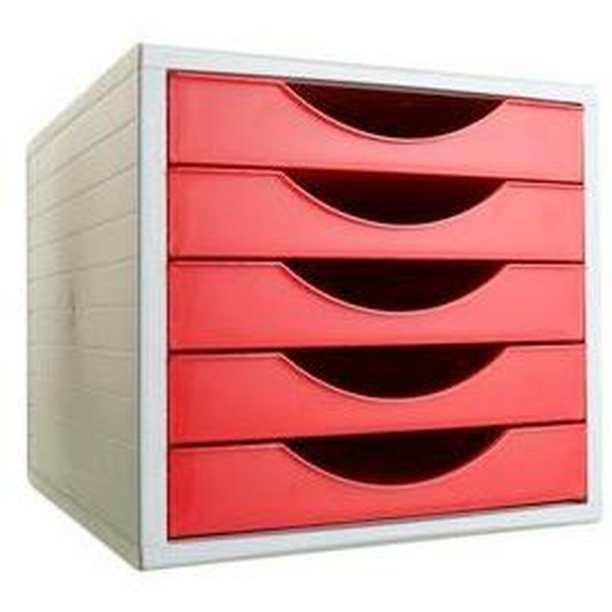 Classificatore modulare Archivo 2000 ArchivoTec Serie 4000 5 cassetti Din A4 Rosso 34 x 27 x 26 cm
