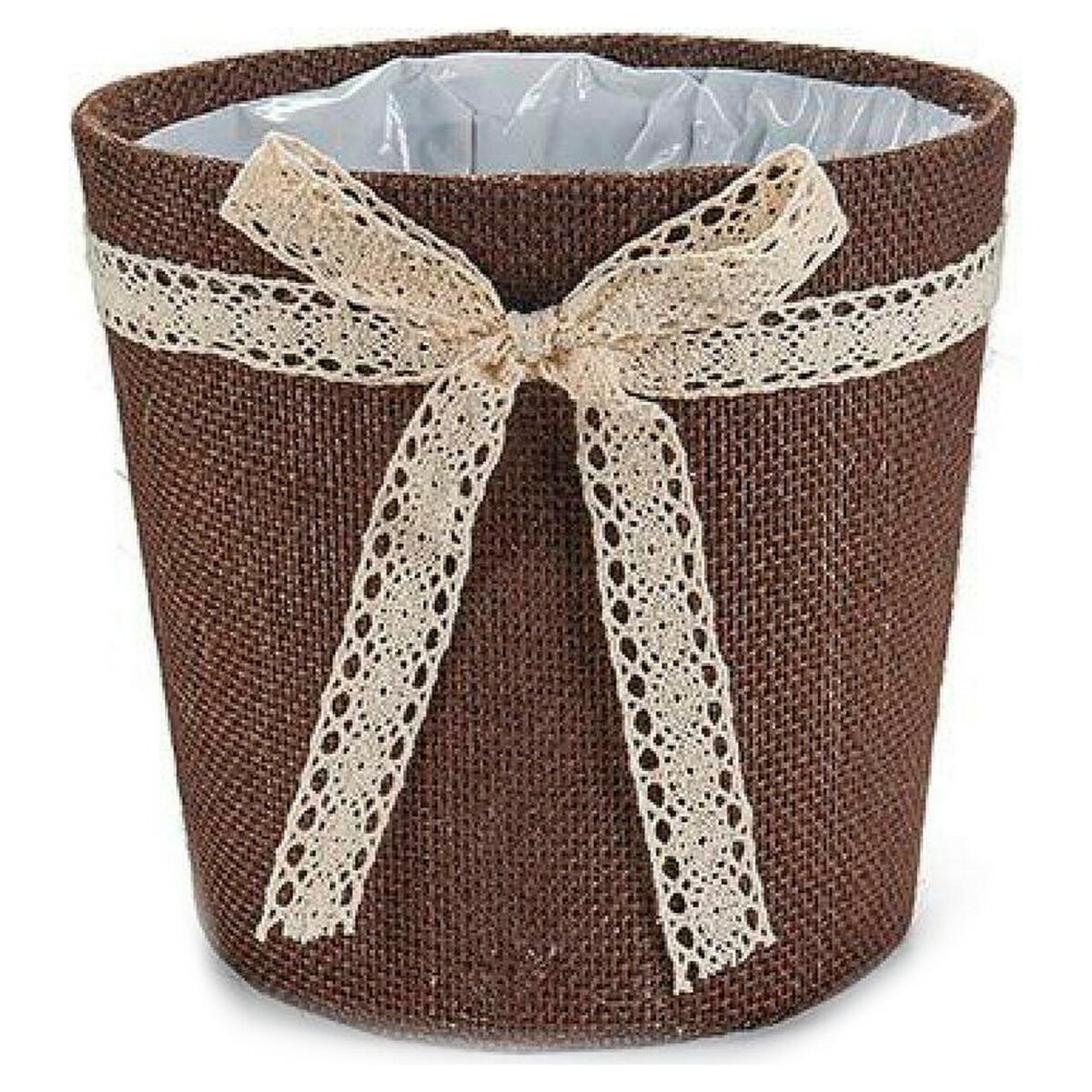 Vaso Ibergarden Grigio Naturale Cioccolato 18 x 17 x 18 cm