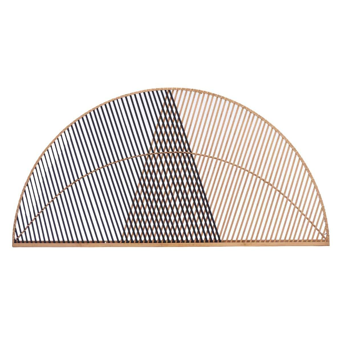 Testiera del Letto Gift Decor Marrone Nero Naturale 160 x 80,5 x 2 cm Triangolo