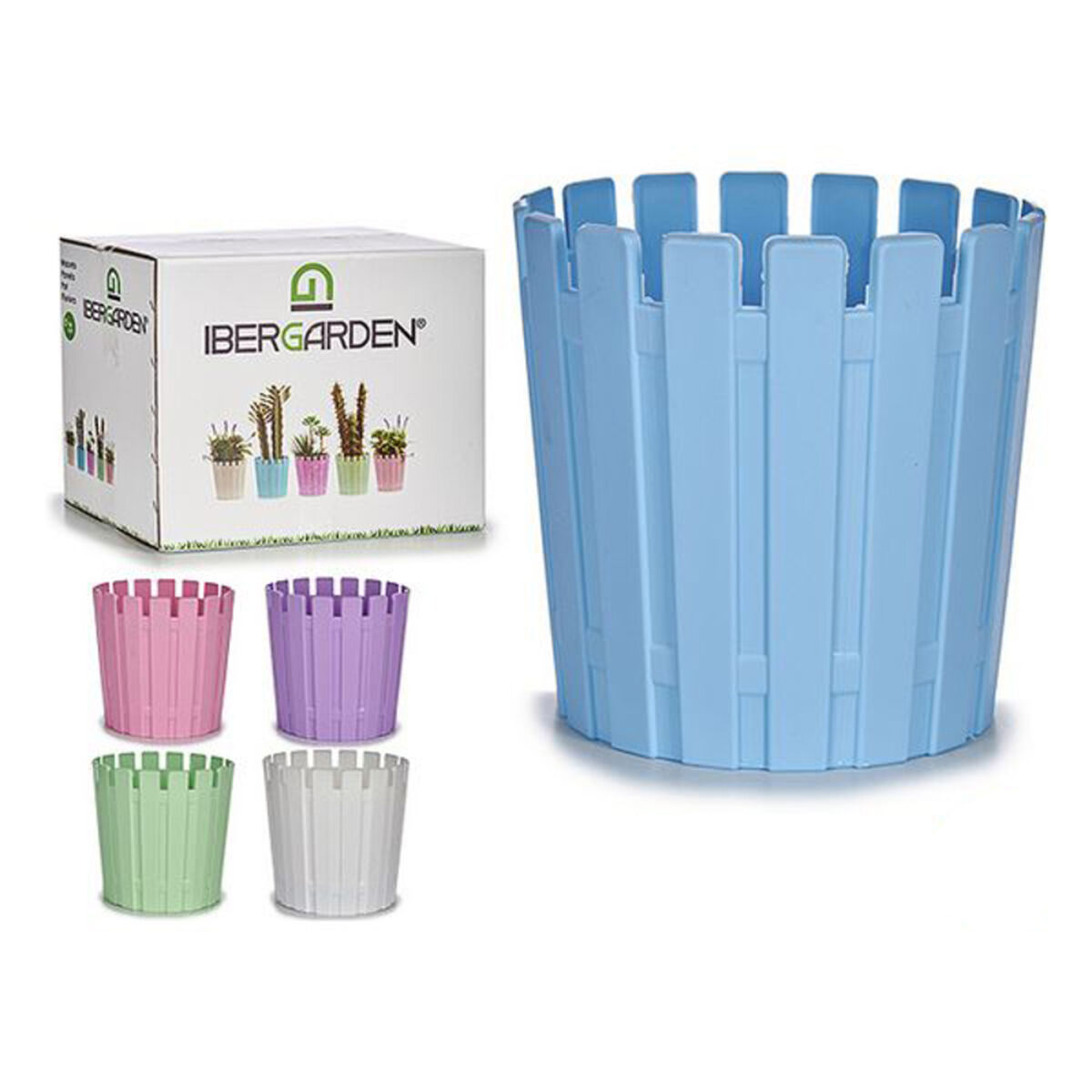 Vaso Ibergarden Plastica 13,5 x 12,5 x 13,5 cm