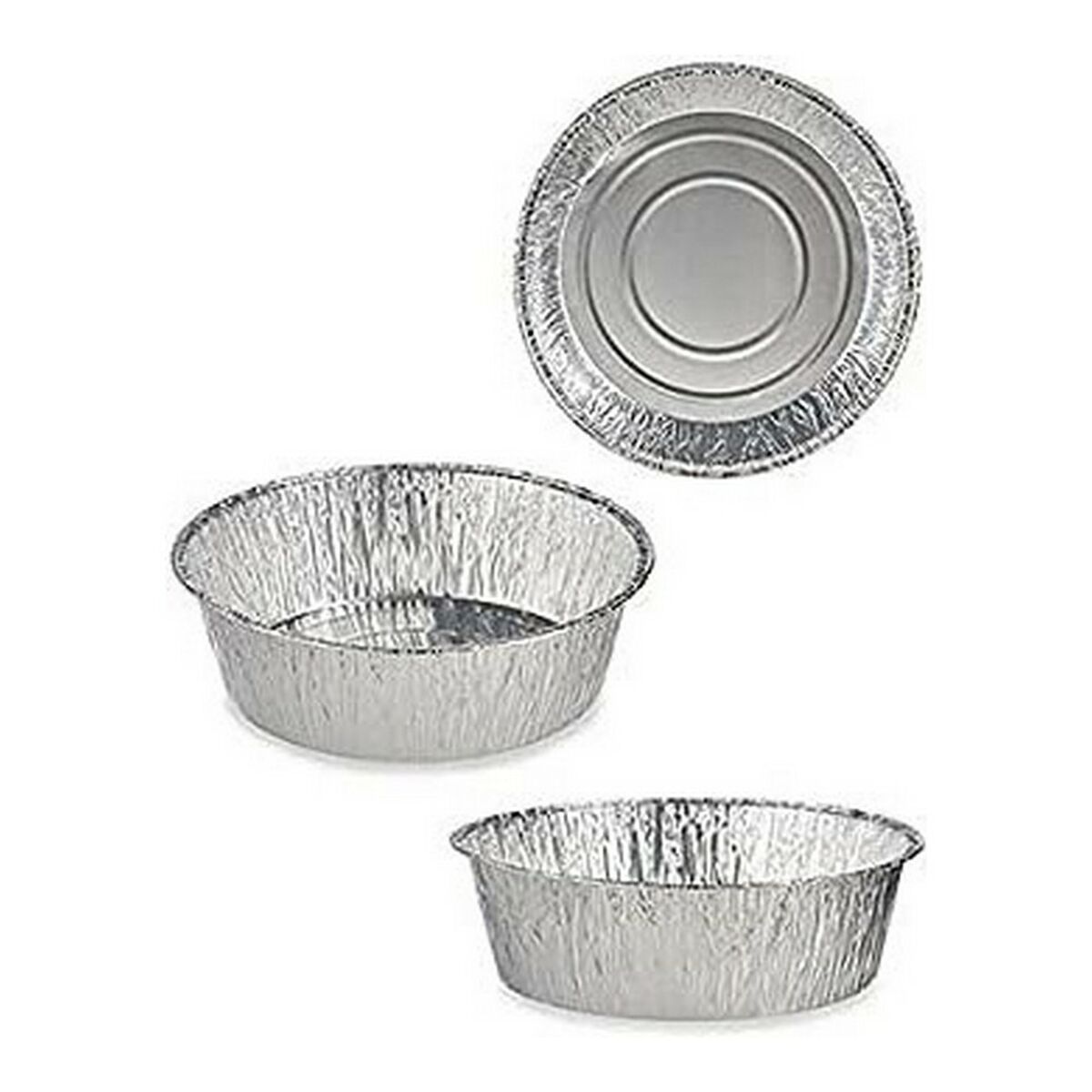 Set di Vassoi Kinvara Argentato Argento Alluminio 25 x 8 x 25 cm - Immagine 2