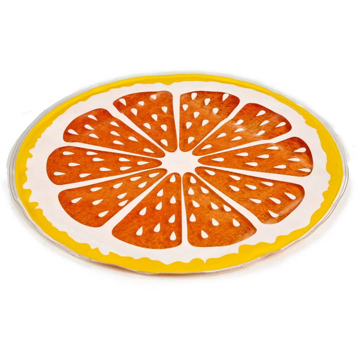 Tappetino Rinfrescante per Animali Domestici Mascow Giallo Arancio 35 x 1 x 35 cm