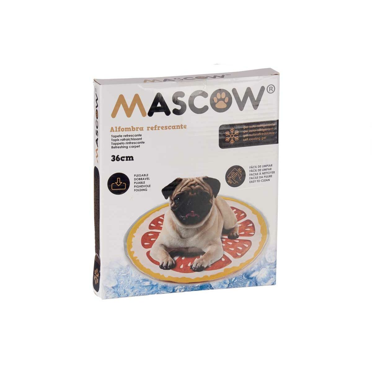 Tappetino Rinfrescante per Animali Domestici Mascow Giallo Arancio 35 x 1 x 35 cm - Immagine 2