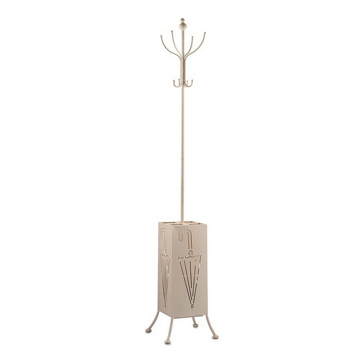 Appendiabiti Gift Decor Crema Metallo 34 x 188 x 34 cm Portaombrelli