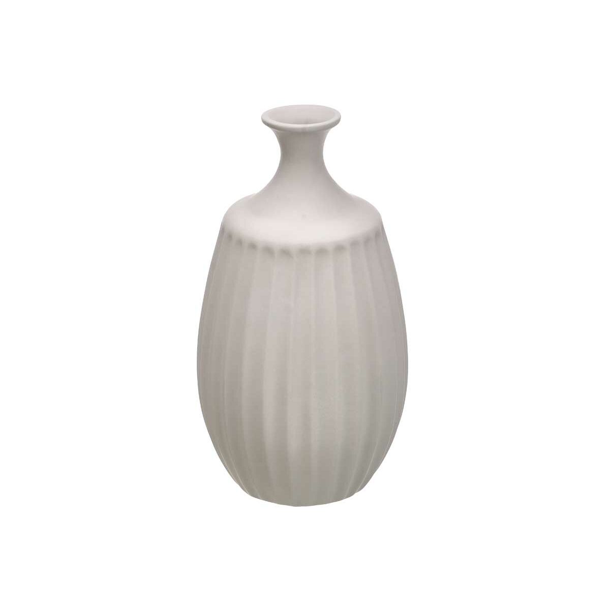 Vaso Gift Decor Grigio Ceramica 27 x 48 x 27 cm