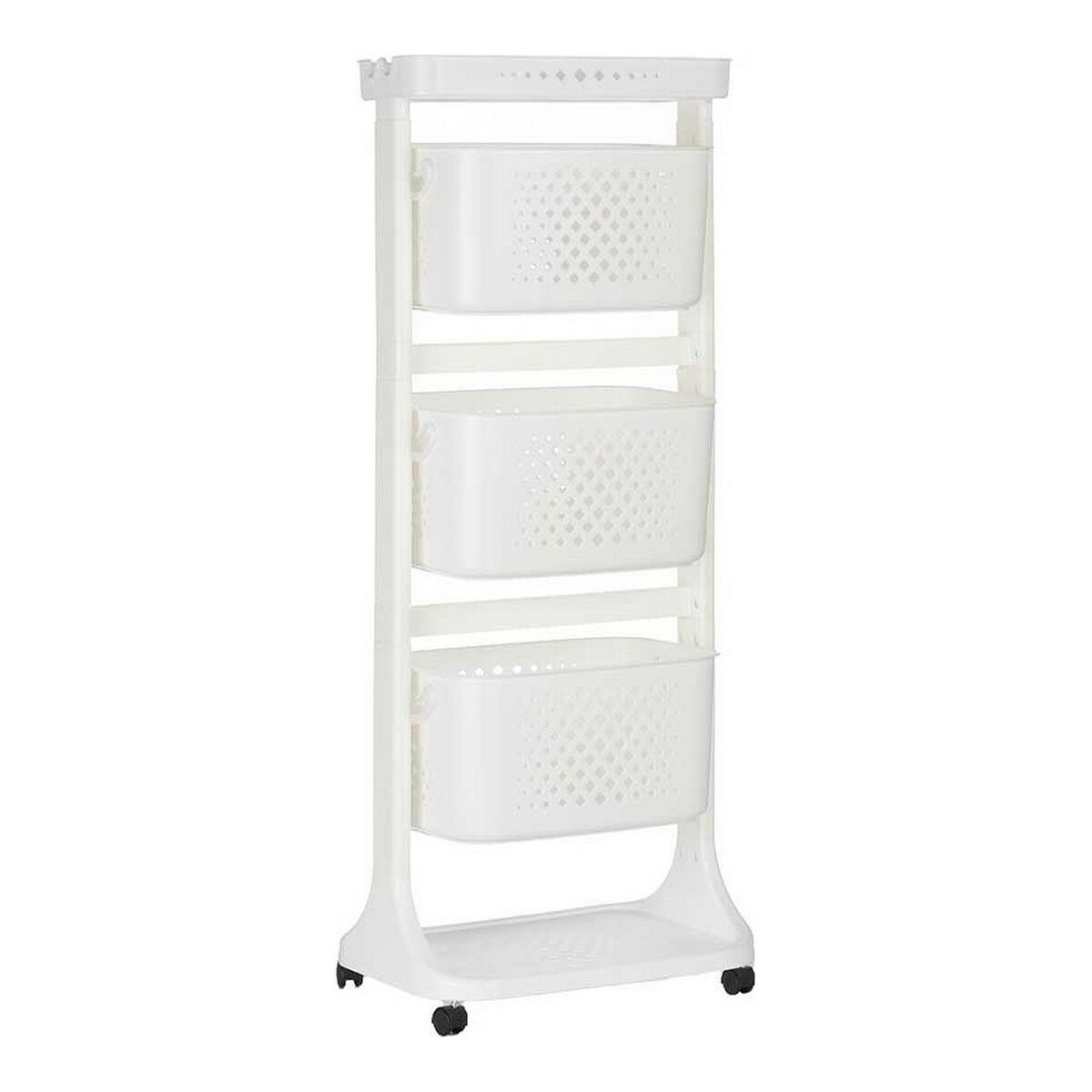 Carrello per Verdure Kinvara Bianco polipropilene Plastica 33 x 112 x 41 cm 33 x 11,2 x 42 cm