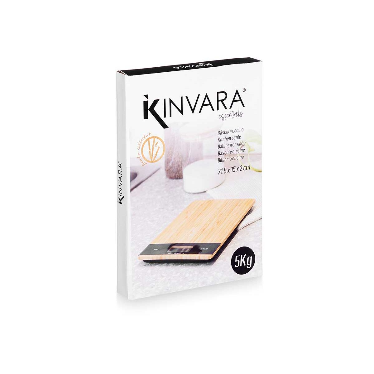 Acquistare Bilancia da Cucina Kinvara Nero Naturale 5 kg - Immagine 2