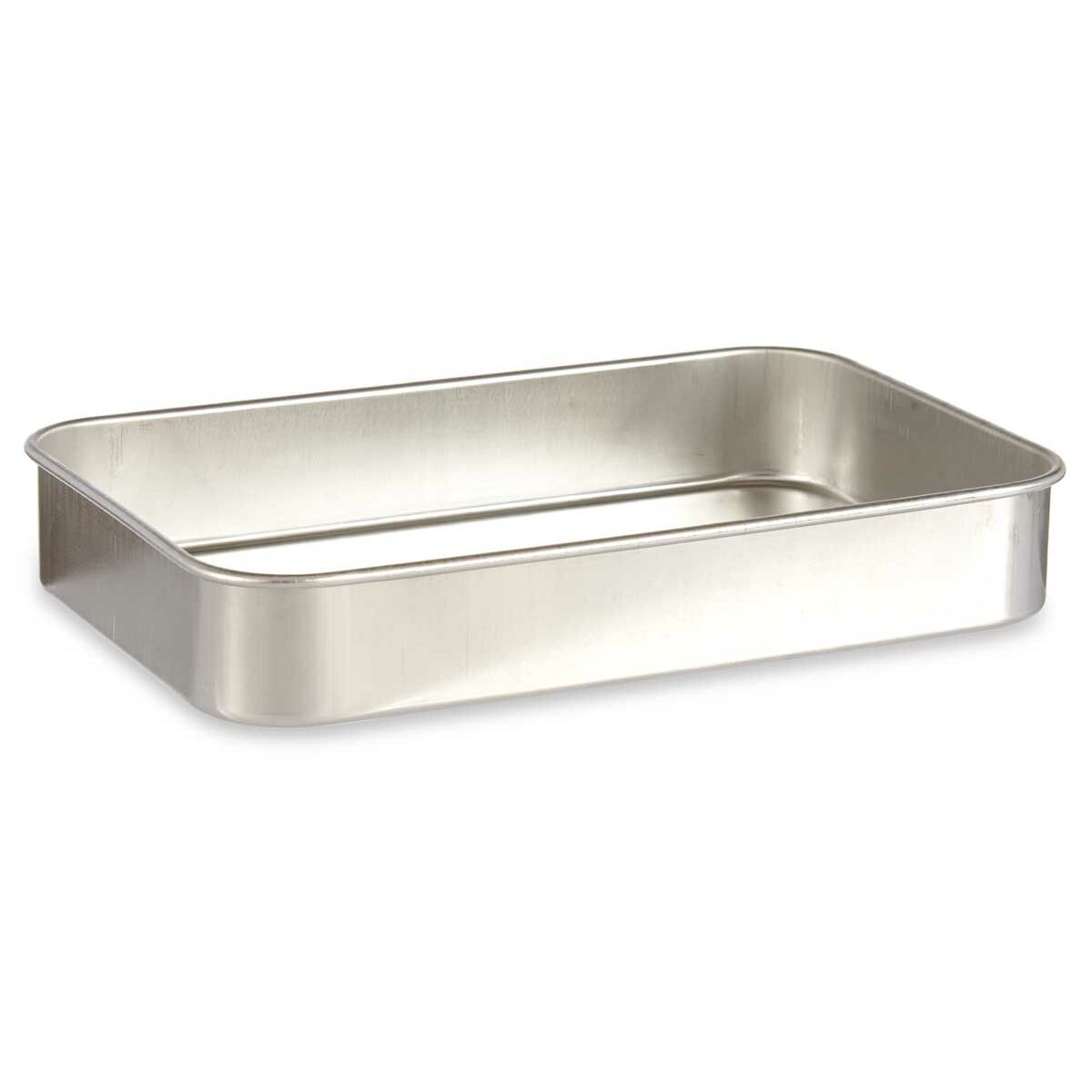 Teglia Kinvara Argentato Argento Alluminio 23,5 x 6 x 36 cm 36 x 6 x 23,5 cm