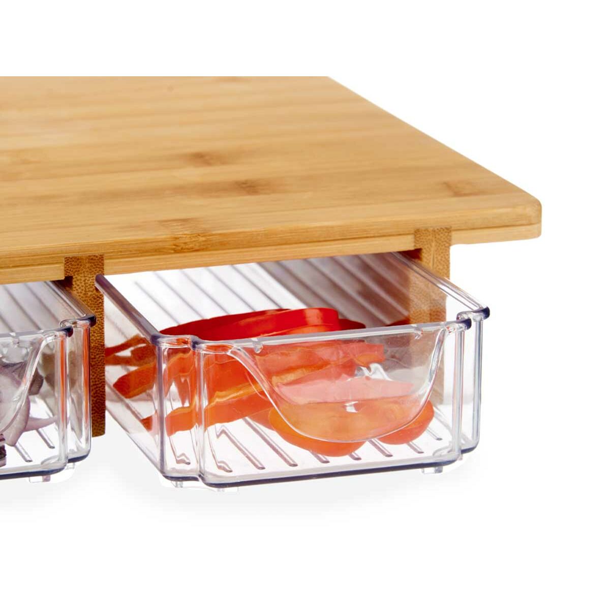 Tagliere Kinvara Marrone Trasparente Naturale 40 x 6 x 28 cm - Immagine 2