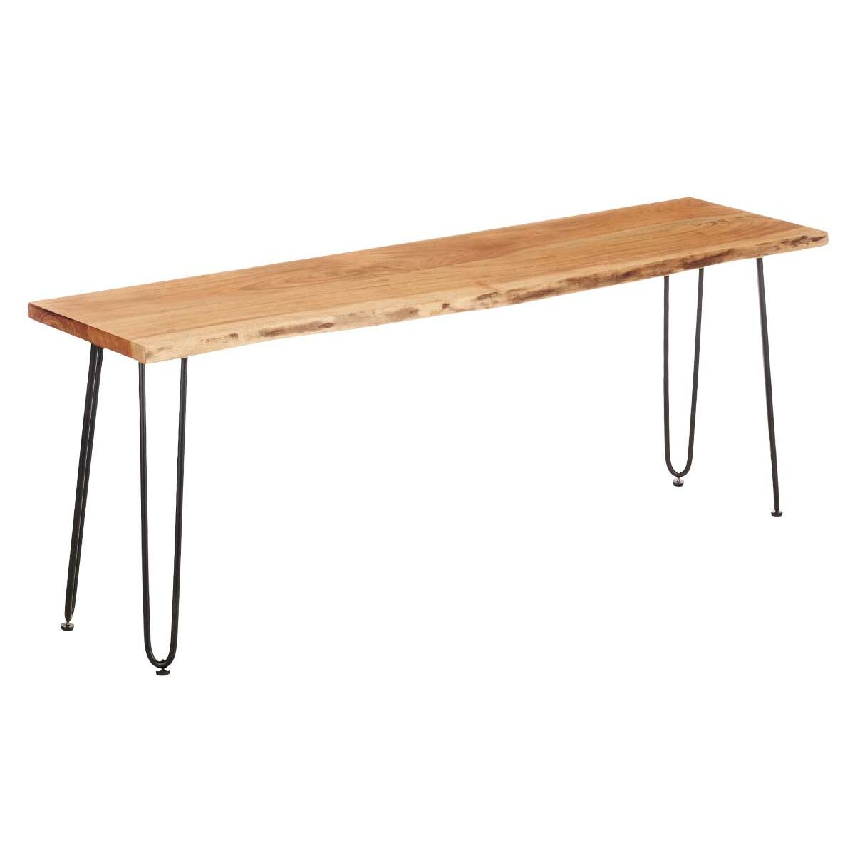 Tavolino TV Gift Decor Live Edge Marrone Nero 140 x 37 x 52 cm 140 x 5,5 x 37 cm